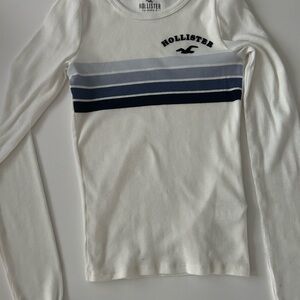 Hollister Classic White Ribbed Tee